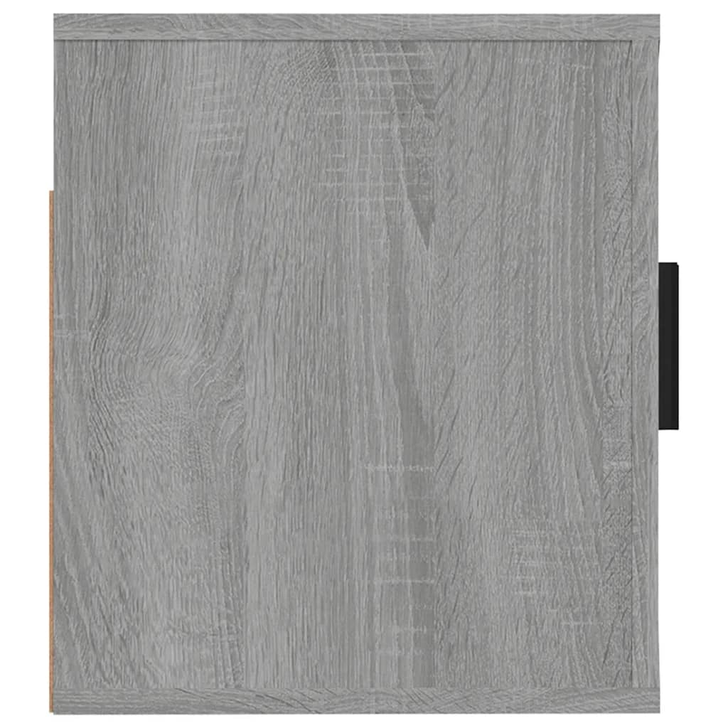 vidaXL Dulap TV montat pe perete, gri sonoma, 57x34,5x40 cm