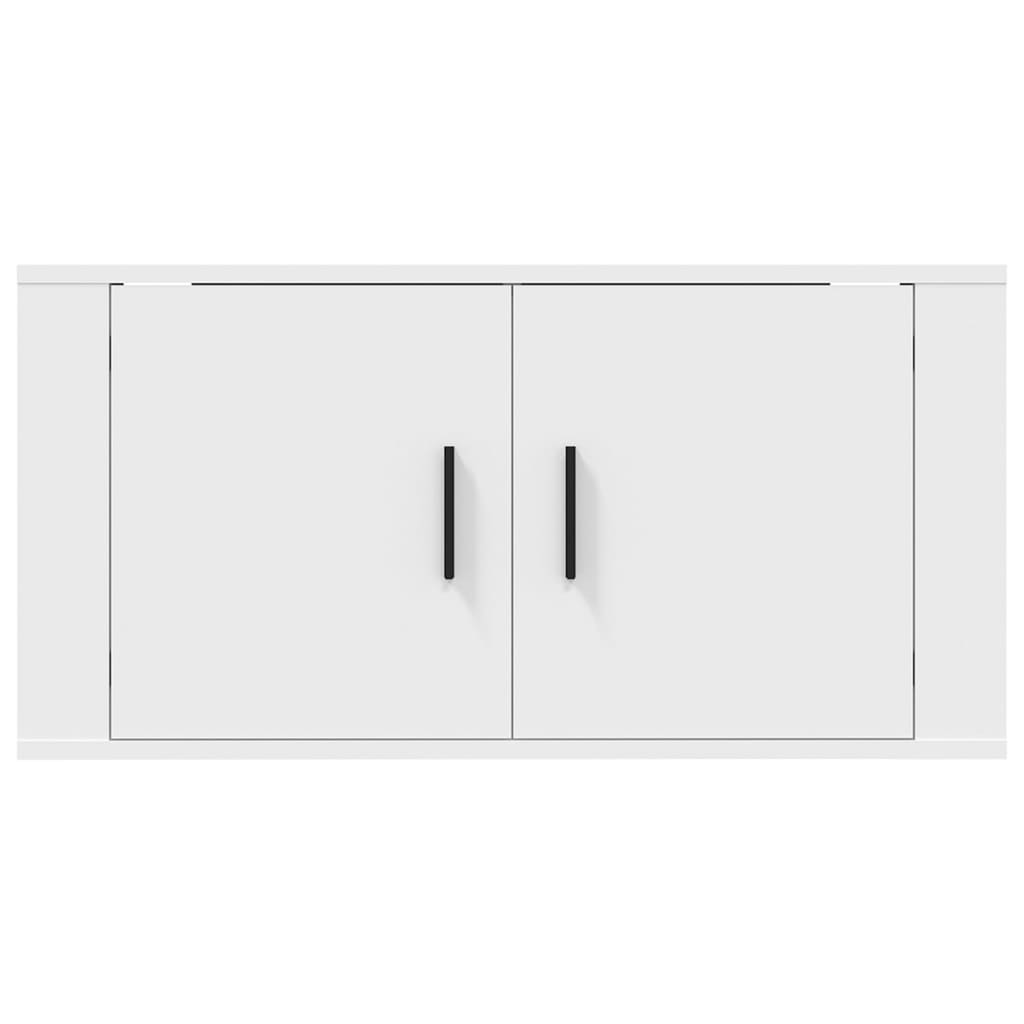 vidaXL Dulap TV cu montaj pe perete, alb, 80x34,5x40 cm vidaXL Dulap TV cu montaj pe perete, alb, 80x34,5x40 cm