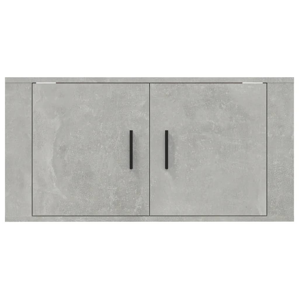 vidaXL Dulap TV montat pe perete, gri beton, 80x34,5x40 cm