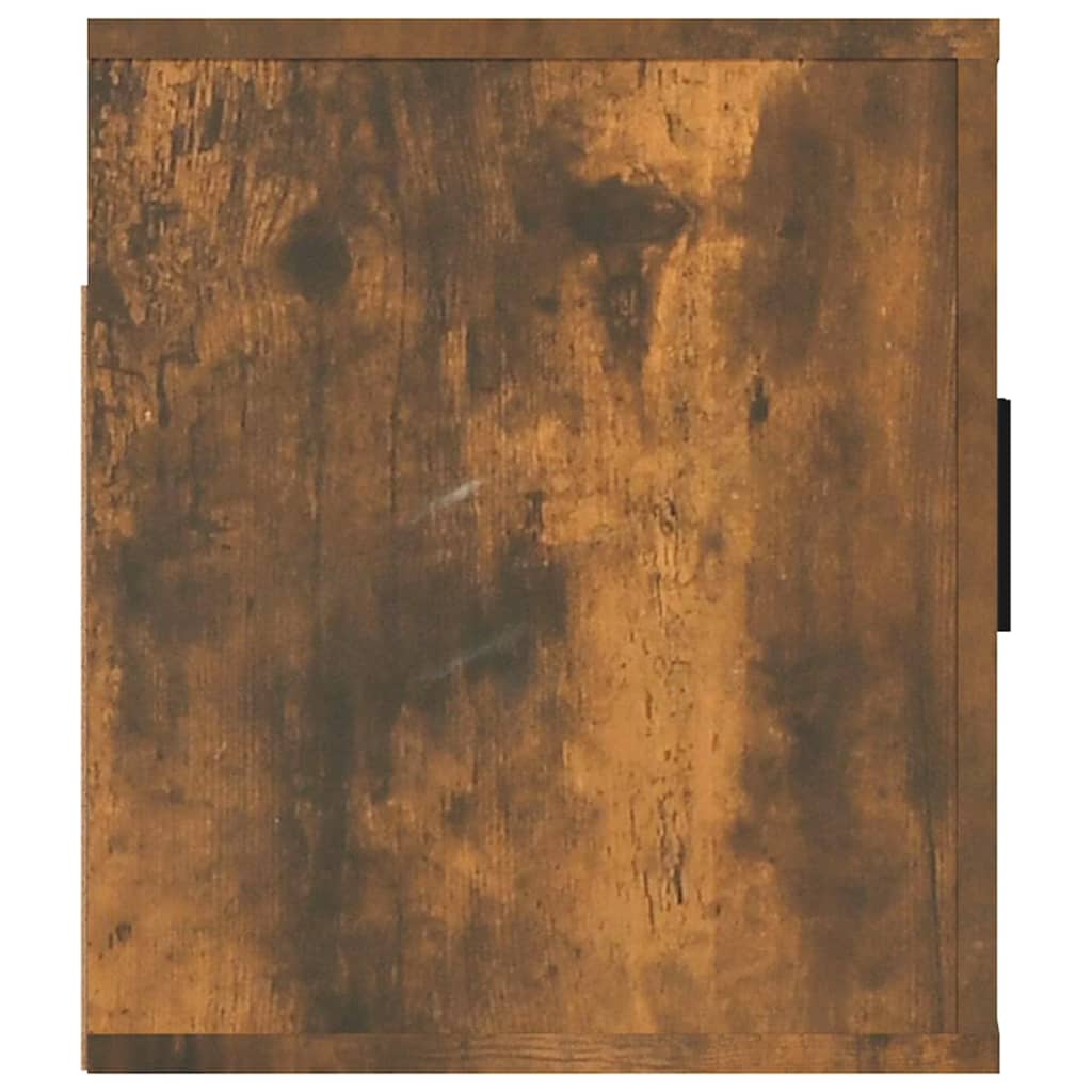 vidaXL Dulap TV montat pe perete, stejar fumuriu, 80x34,5x40 cm