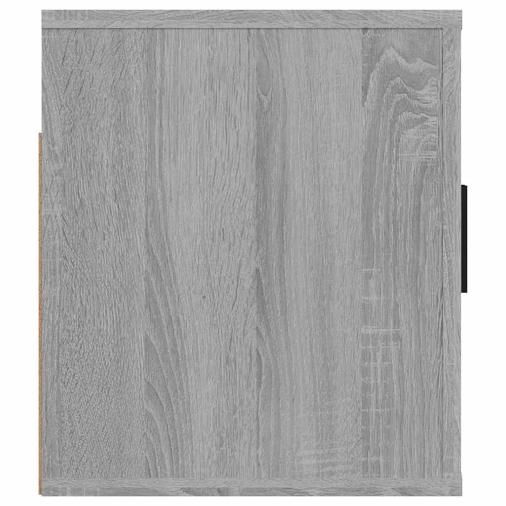 vidaXL Dulap TV montat pe perete, gri sonoma, 80x34,5x40 cm