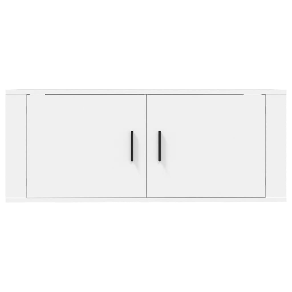 vidaXL Dulap TV montat pe perete, alb, 100x34,5x40 cm