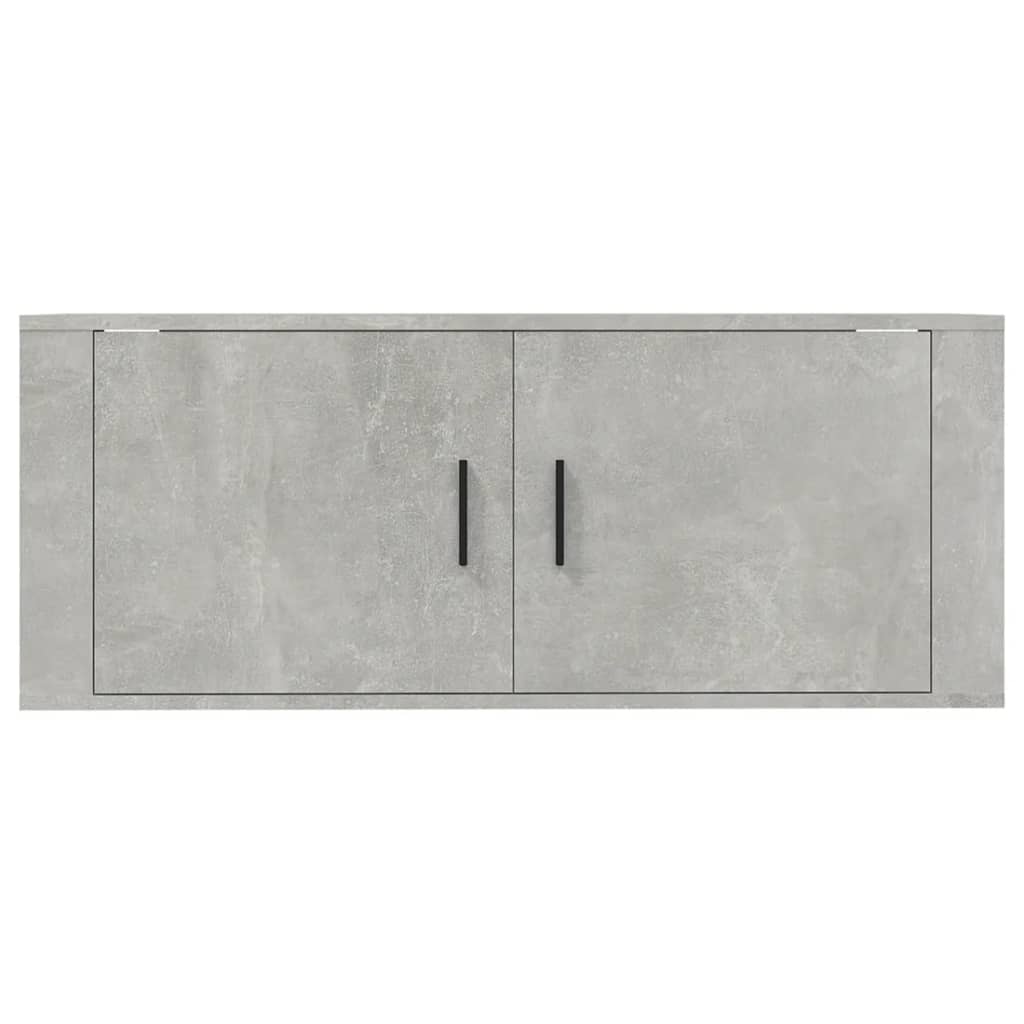 vidaXL Dulap TV montat pe perete, gri beton, 100x34,5x40 cm