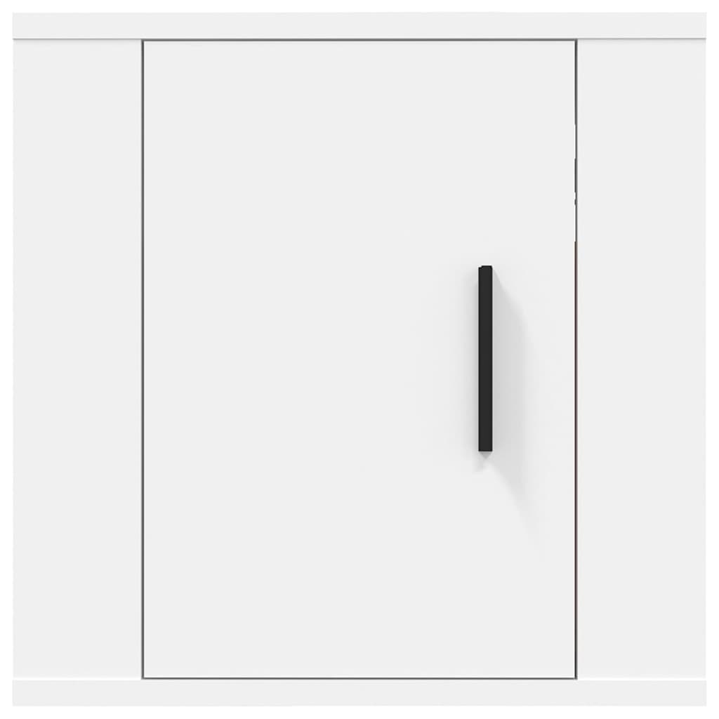 vidaXL Dulap TV montat pe perete, alb, 40x34,5x40 cm