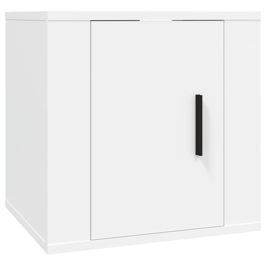 vidaXL Dulapuri TV montate pe perete, 2 buc., alb, 40x34,5x40 cm vidaXL Dulapuri TV montate pe perete, 2 buc., alb, 40x34,5x40 cm