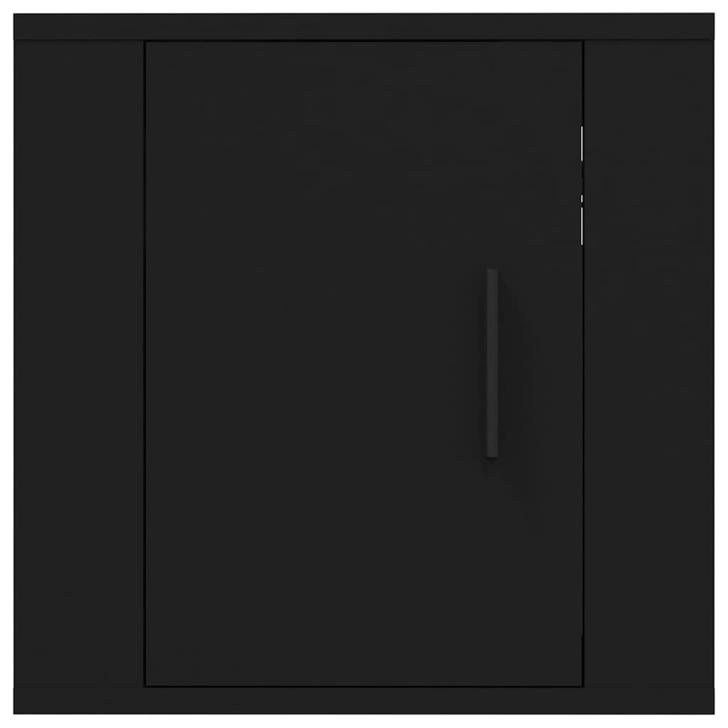 vidaXL Dulapuri TV montate pe perete, 2 buc., negru, 40x34,5x40 cm vidaXL Dulapuri TV montate pe perete, 2 buc., negru, 40x34,5x40 cm
