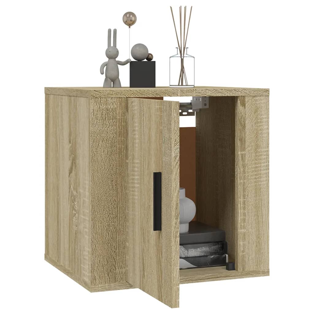 vidaXL Dulapuri TV montate pe perete 2 buc stejar sonoma 40x34,5x40 cm