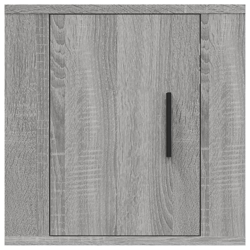 vidaXL Dulap TV montat pe perete, gri sonoma, 40x34,5x40 cm