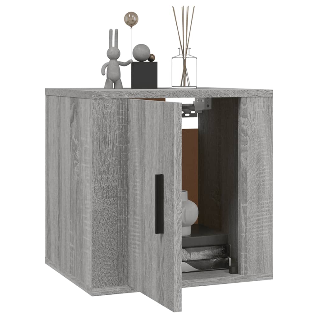 vidaXL Dulapuri TV montate pe perete 2 buc. gri sonoma 40x34,5x40 cm