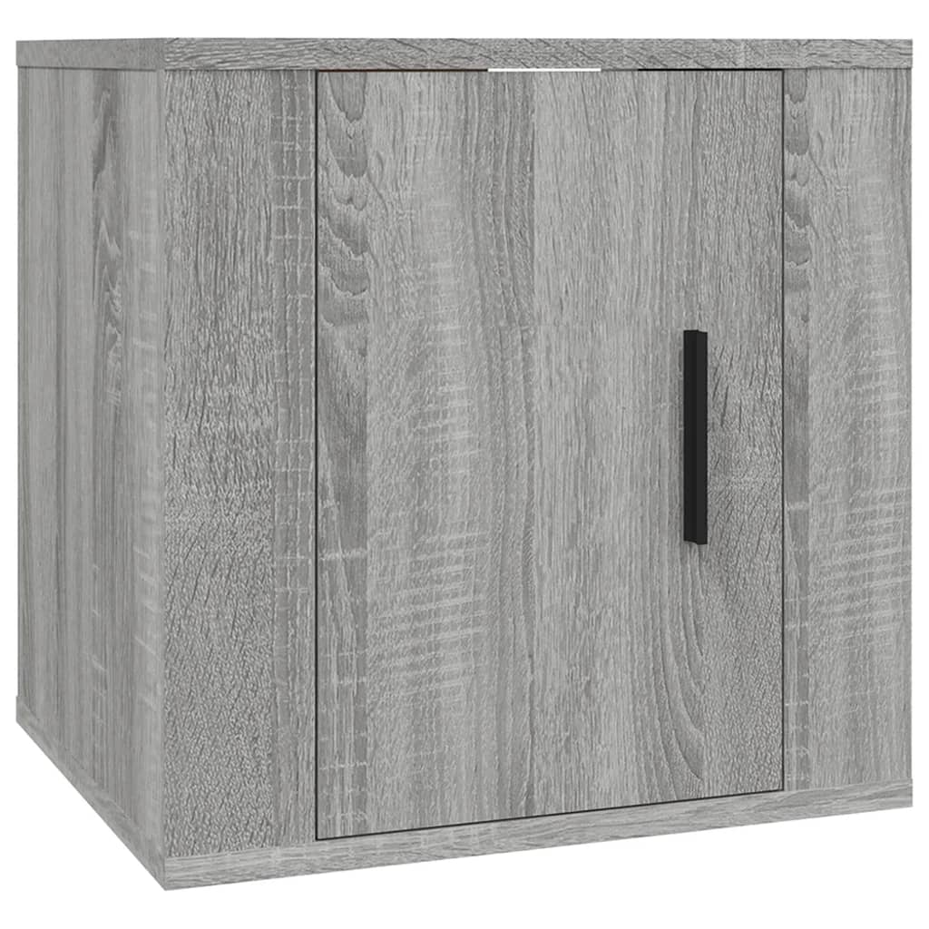 vidaXL Dulapuri TV montate pe perete 2 buc. gri sonoma 40x34,5x40 cm