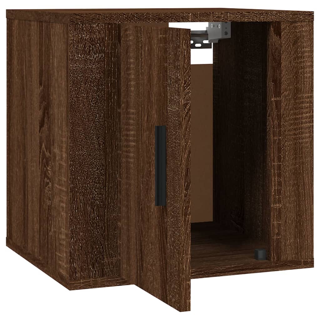 vidaXL Dulap TV montat pe perete, stejar maro, 40x34,5x40 cm