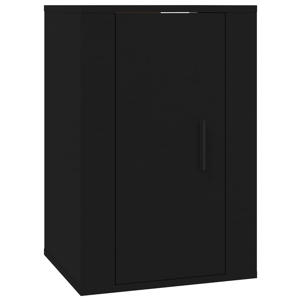 vidaXL Dulapuri TV montate pe perete, 2 buc., negru, 40x34,5x60 cm vidaXL Dulapuri TV montate pe perete, 2 buc., negru, 40x34,5x60 cm