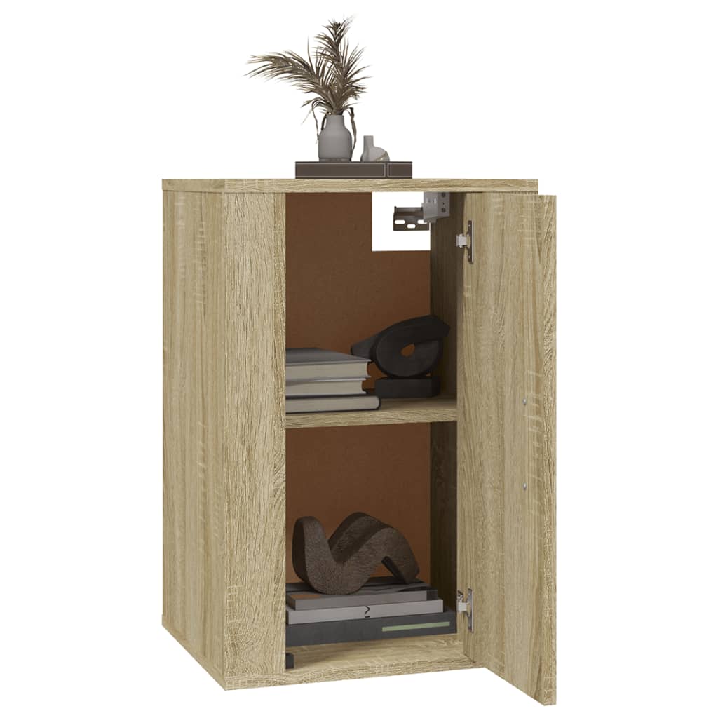 vidaXL Dulap TV montat pe perete, stejar sonoma, 40x34,5x60 cm