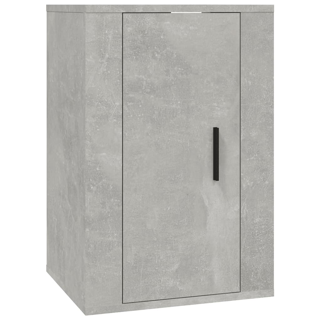 vidaXL Dulap TV montat pe perete, gri beton, 40x34,5x60 cm