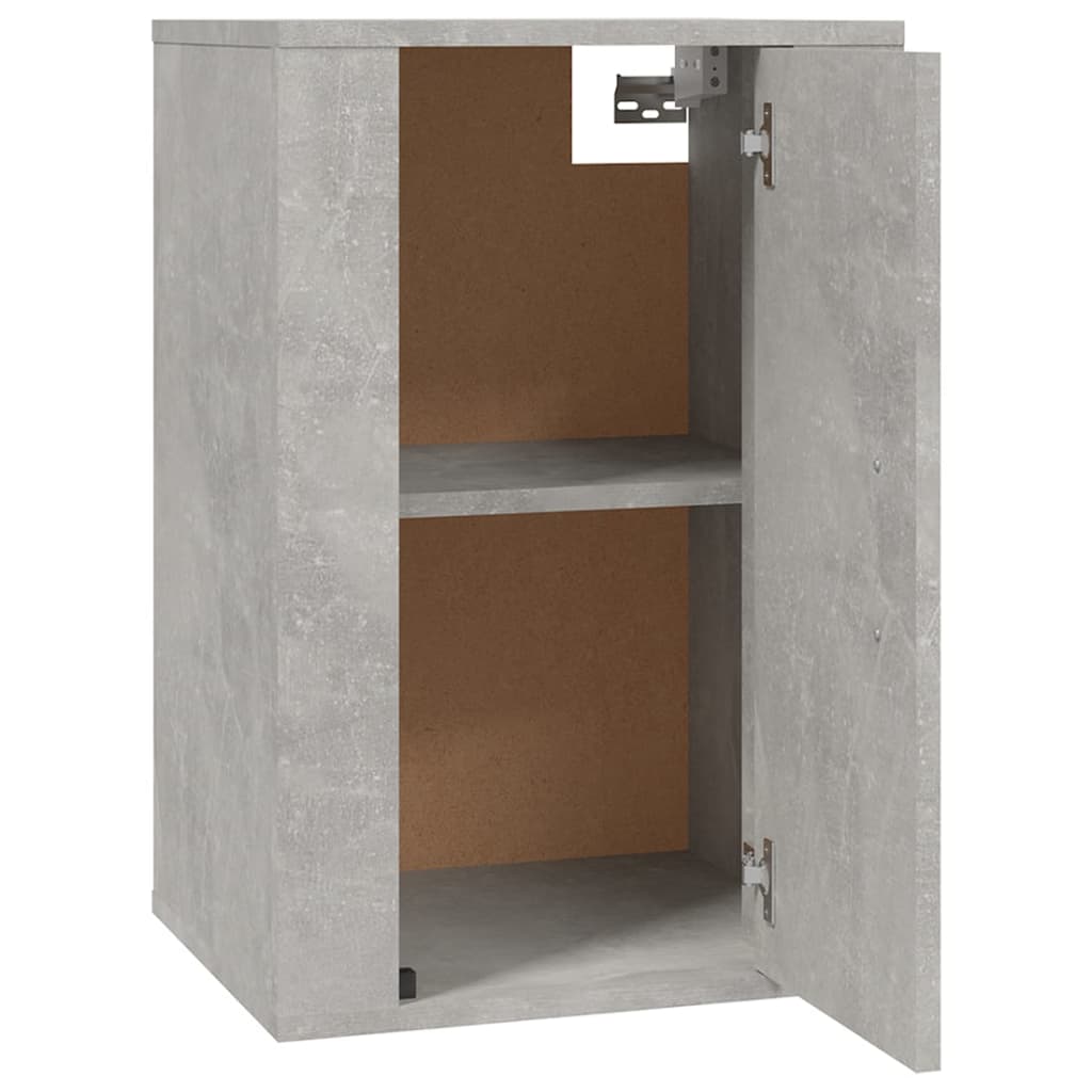 vidaXL Dulap TV montat pe perete, gri beton, 40x34,5x60 cm
