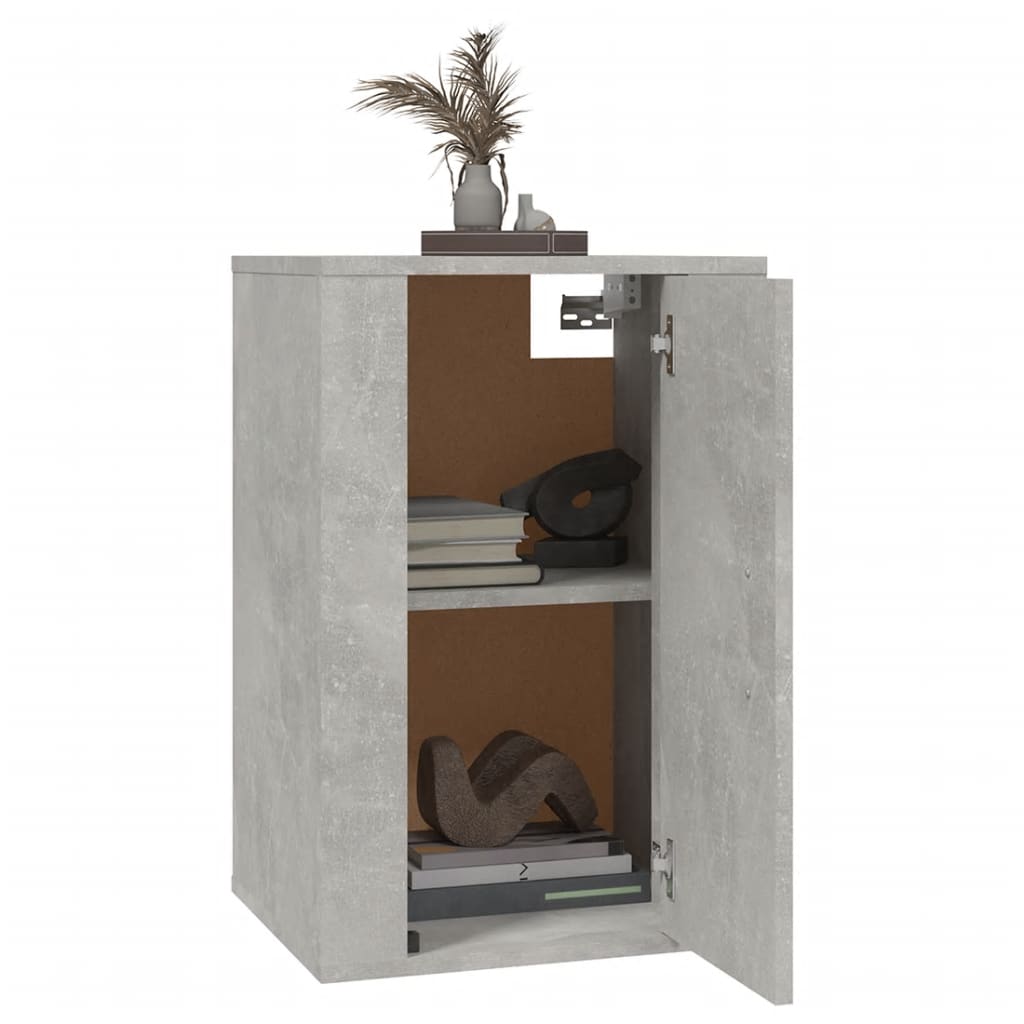 vidaXL Dulapuri TV montate pe perete, 2 buc., gri beton, 40x34,5x60 cm vidaXL Dulapuri TV montate pe perete, 2 buc., gri beton, 40x34,5x60 cm