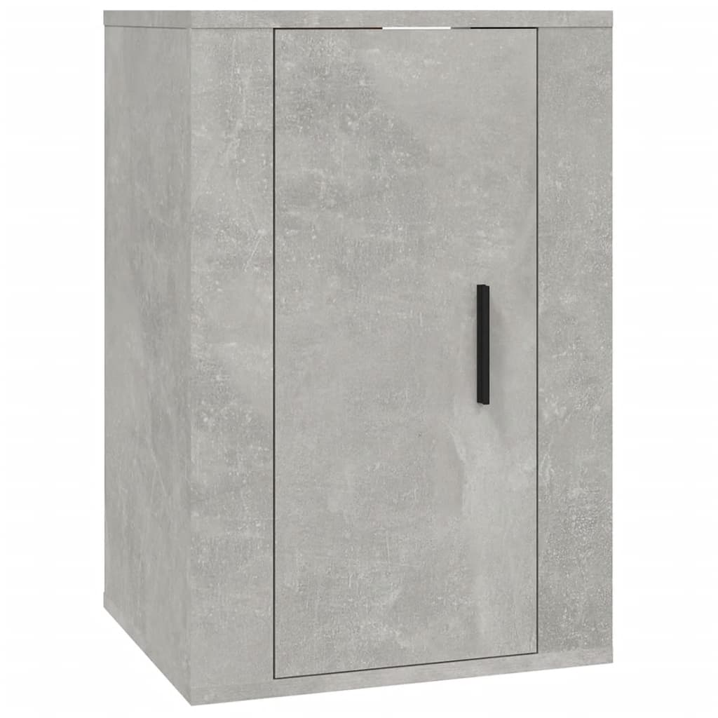 vidaXL Dulapuri TV montate pe perete, 2 buc., gri beton, 40x34,5x60 cm vidaXL Dulapuri TV montate pe perete, 2 buc., gri beton, 40x34,5x60 cm
