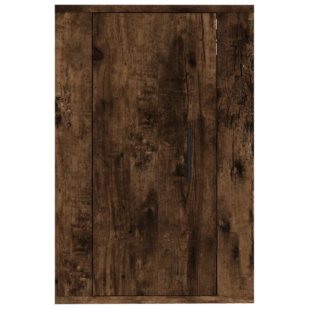 vidaXL Dulap TV montat pe perete, stejar fumuriu, 40x34,5x60 cm