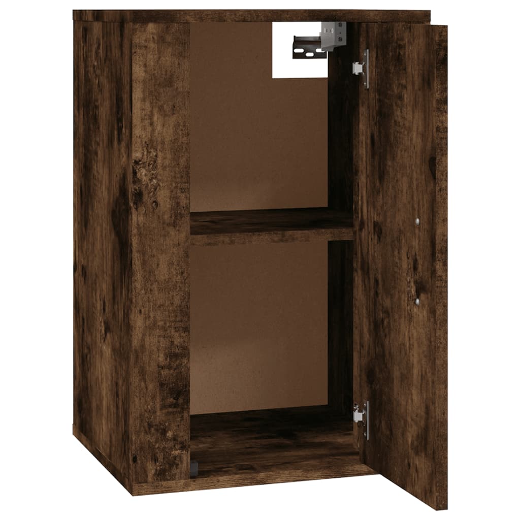 vidaXL Dulap TV montat pe perete, stejar fumuriu, 40x34,5x60 cm