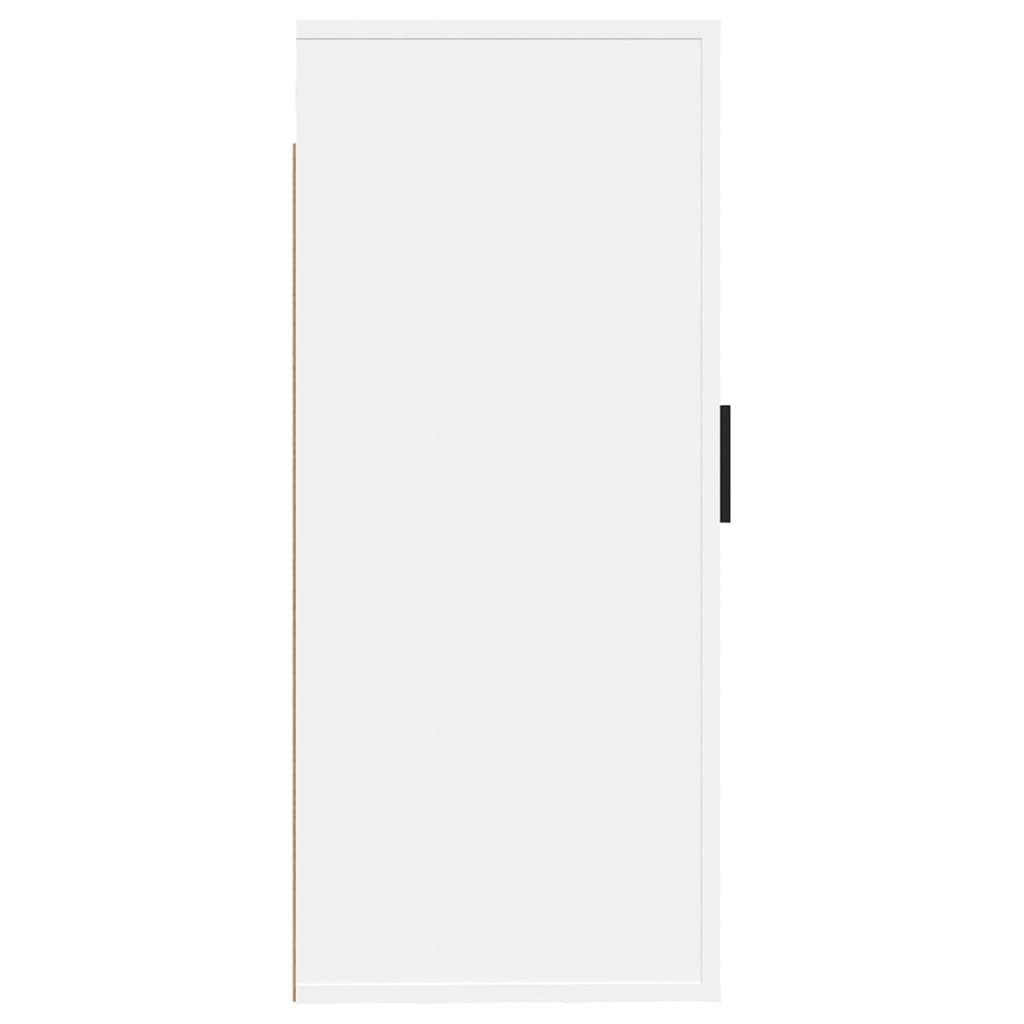 vidaXL Dulap TV montat pe perete, alb, 40x34,5x80 cm