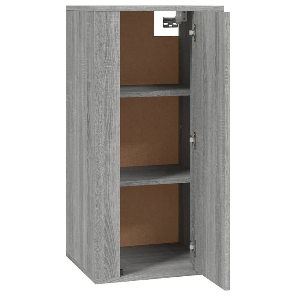 vidaXL Dulap TV montat pe perete, gri sonoma, 40x34,5x80 cm