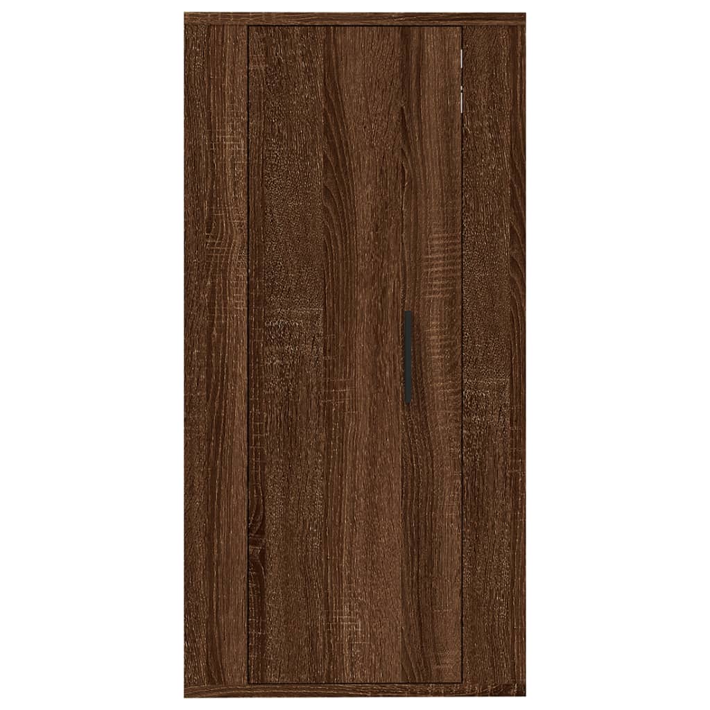 vidaXL Dulap TV montat pe perete, stejar maro, 40x34,5x80 cm