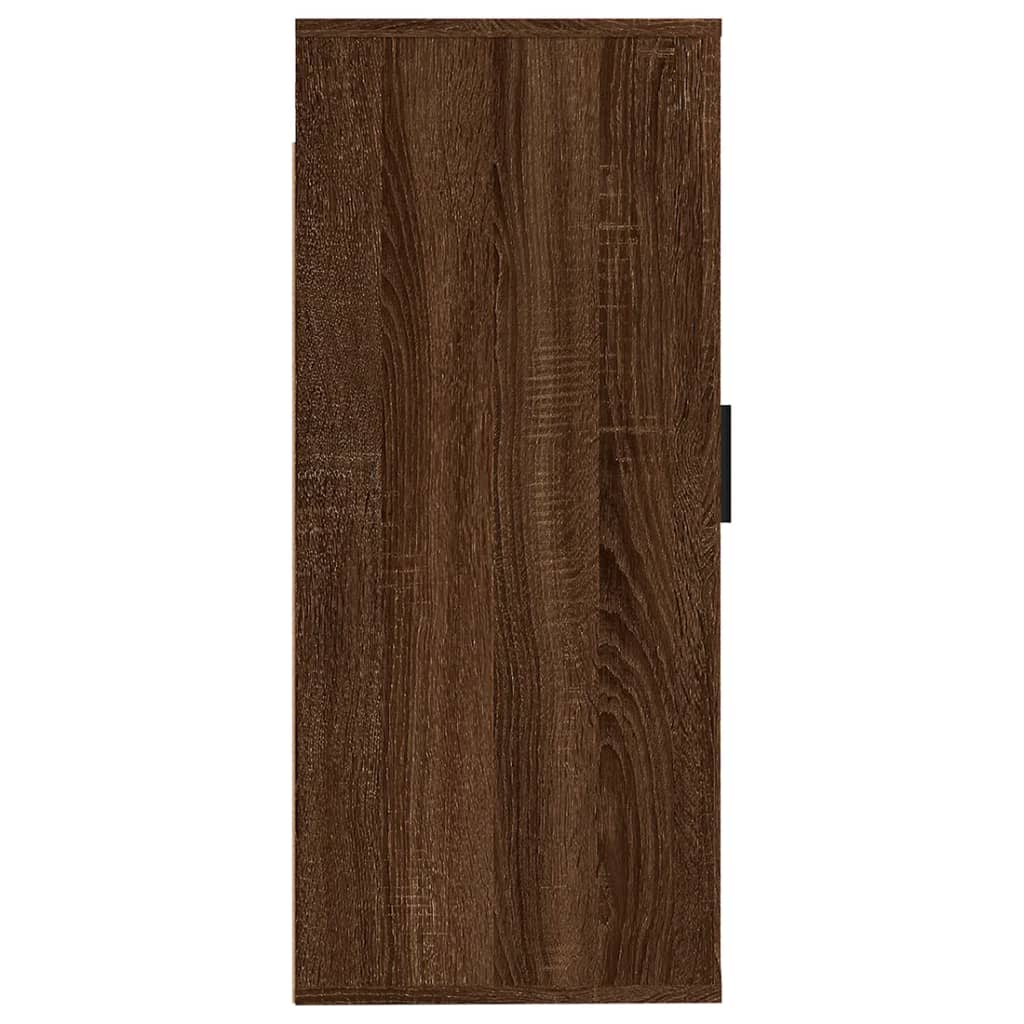vidaXL Dulap TV montat pe perete, stejar maro, 40x34,5x80 cm