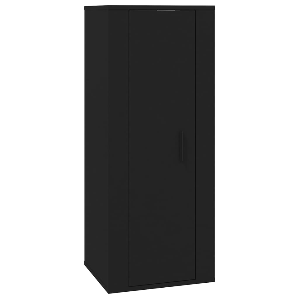 vidaXL Dulap TV montat pe perete, negru, 40x34,5x100 cm