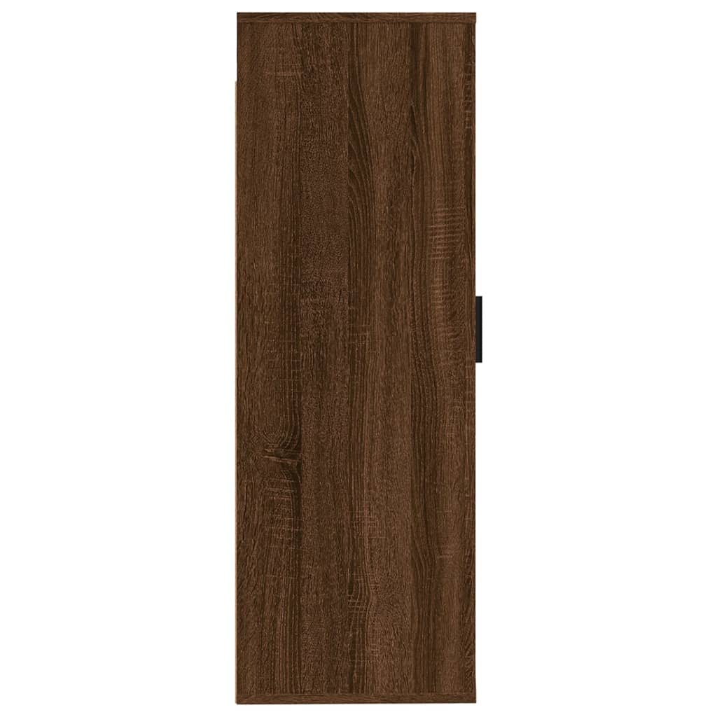 vidaXL Dulap TV montat pe perete, stejar maro, 40x34,5x100 cm