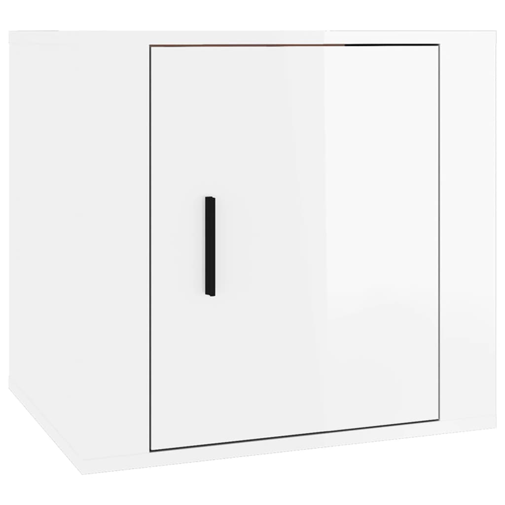 vidaXL Noptiere, 2 buc., alb extralucios, 50x39x47 cm vidaXL Noptiere, 2 buc., alb extralucios, 50x39x47 cm