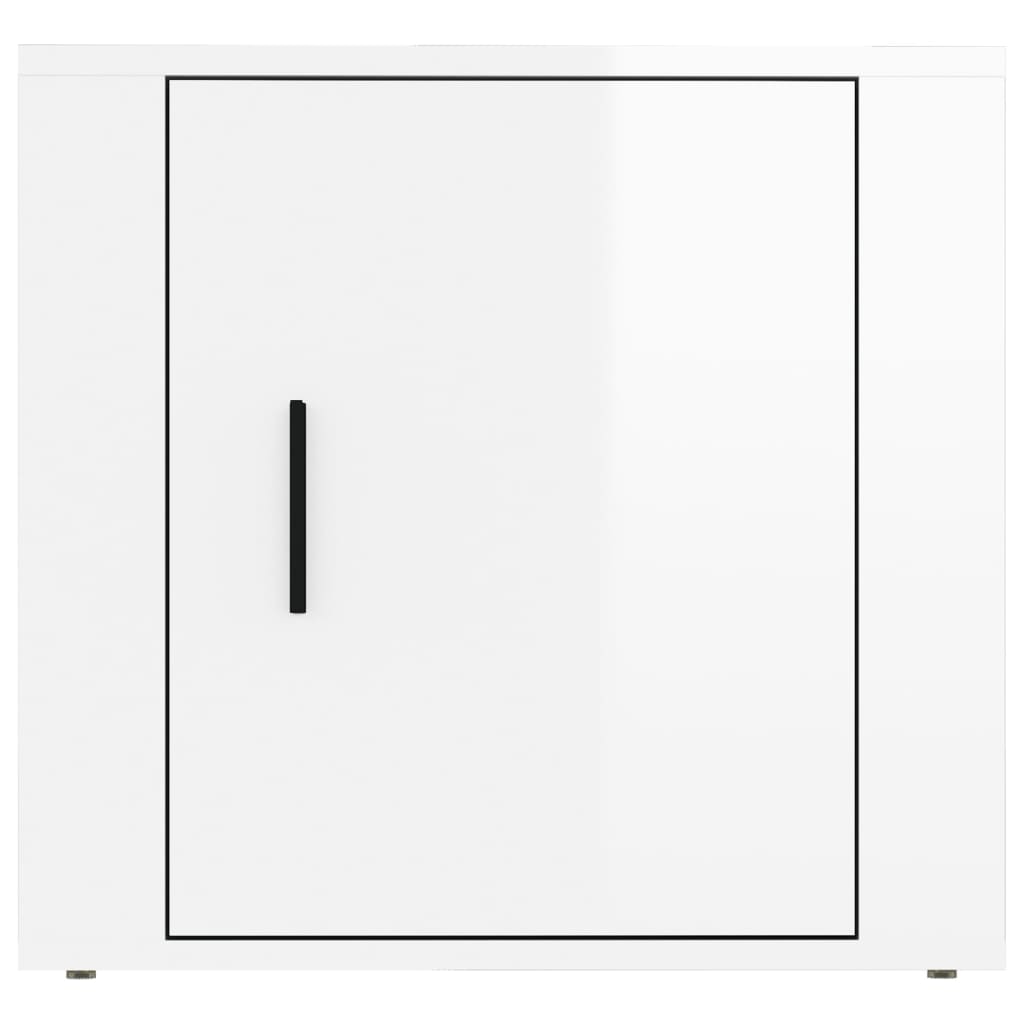 vidaXL Noptiere, 2 buc., alb extralucios, 50x39x47 cm vidaXL Noptiere, 2 buc., alb extralucios, 50x39x47 cm