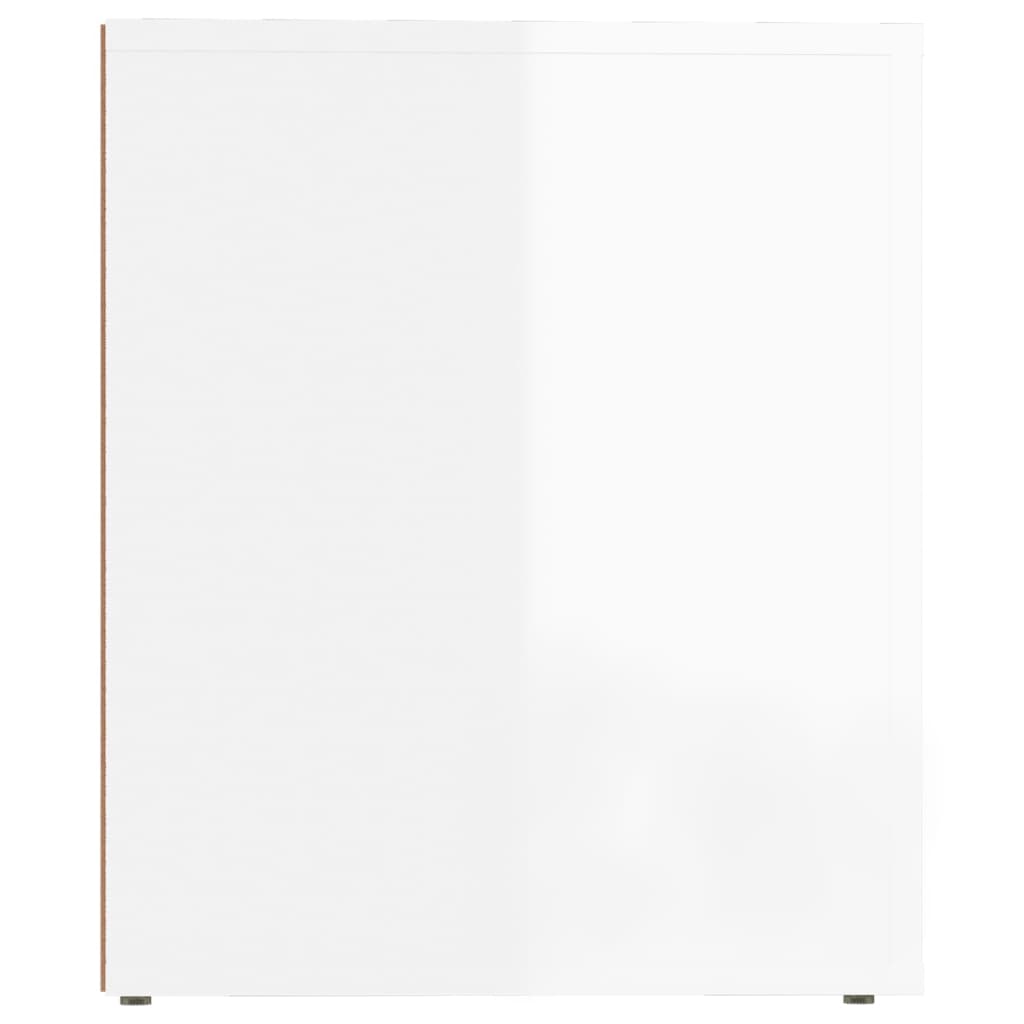 vidaXL Noptiere, 2 buc., alb extralucios, 50x39x47 cm vidaXL Noptiere, 2 buc., alb extralucios, 50x39x47 cm