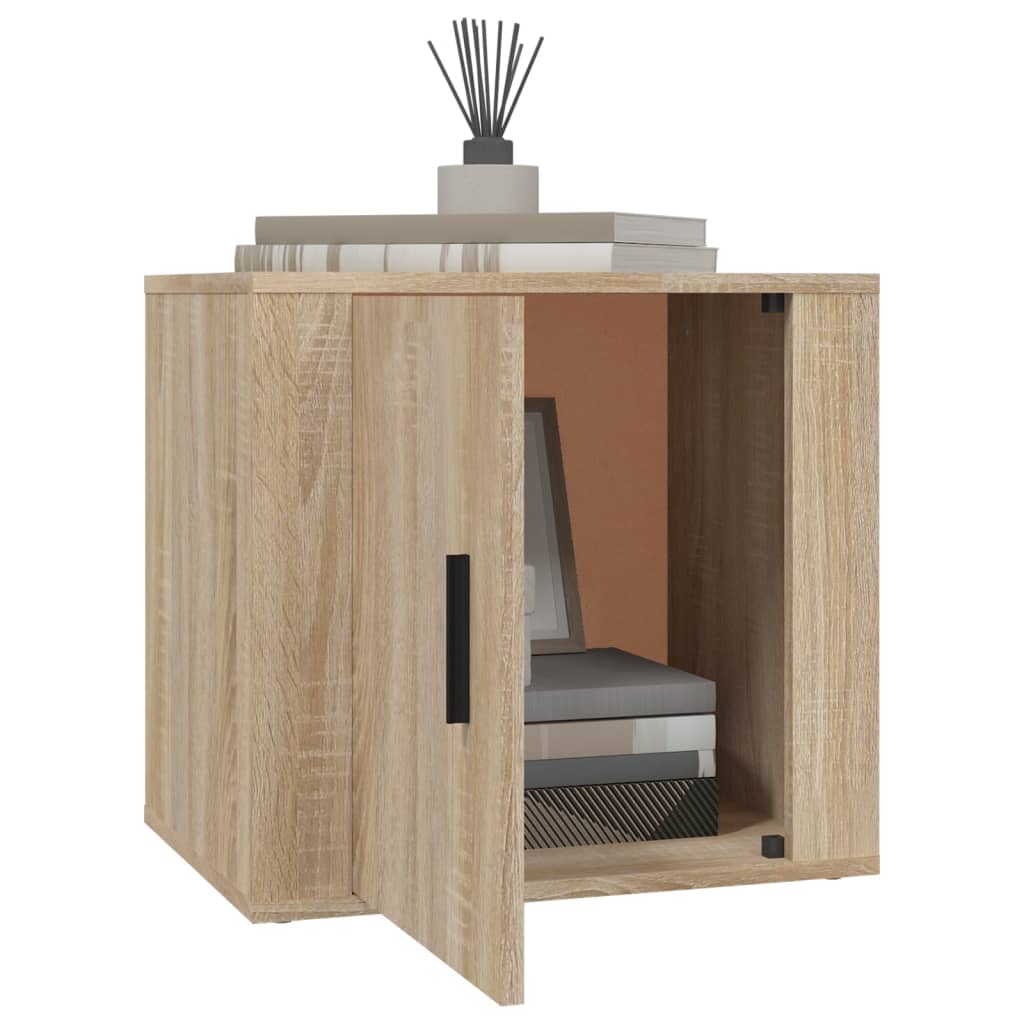 vidaXL Noptiere, 2 buc., stejar sonoma, 50x39x47 cm vidaXL Noptiere, 2 buc., stejar sonoma, 50x39x47 cm