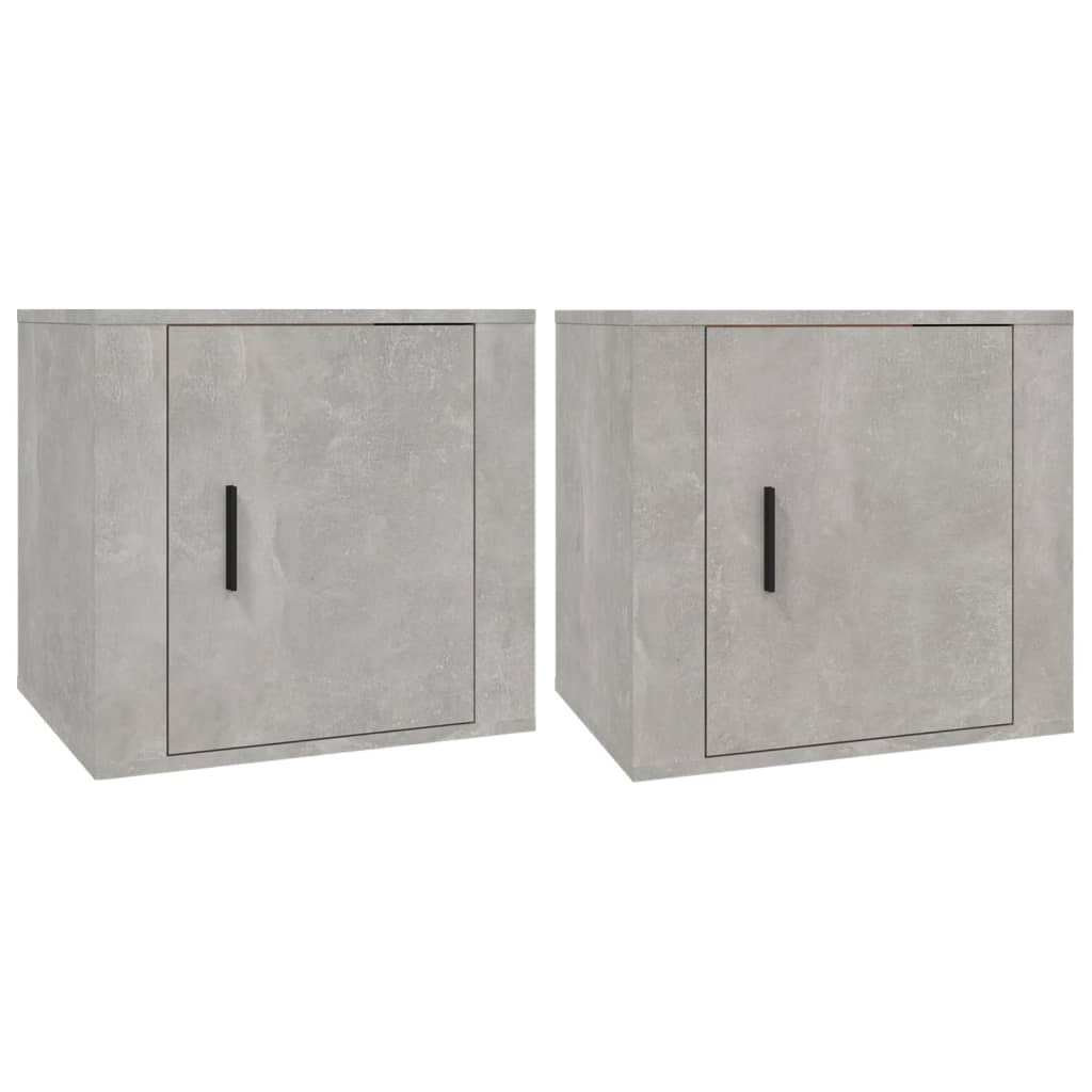 vidaXL Noptiere, 2 buc., gri beton, 50x39x47 cm vidaXL Noptiere, 2 buc., gri beton, 50x39x47 cm