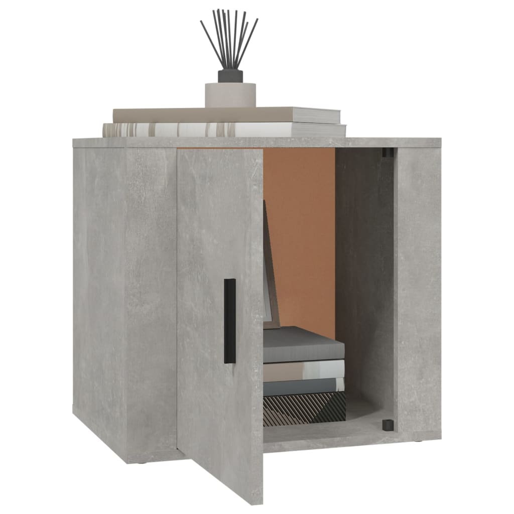 vidaXL Noptiere, 2 buc., gri beton, 50x39x47 cm vidaXL Noptiere, 2 buc., gri beton, 50x39x47 cm
