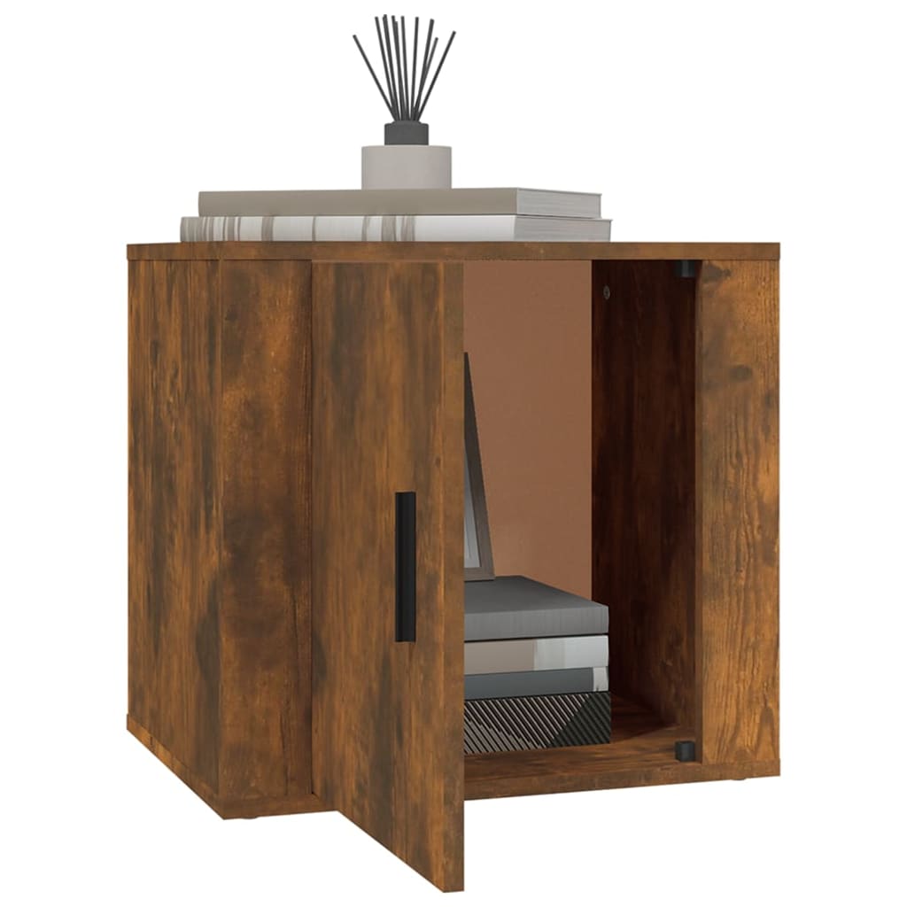 vidaXL Noptiere, 2 buc., stejar fumuriu, 50x39x47 cm vidaXL Noptiere, 2 buc., stejar fumuriu, 50x39x47 cm