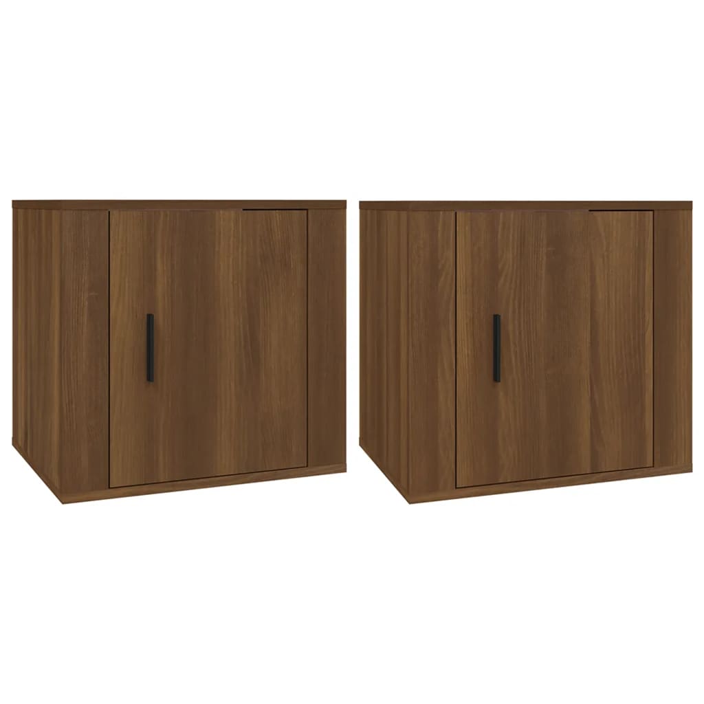 vidaXL Noptiere, 2 buc., stejar maro, 50x39x47 cm vidaXL Noptiere, 2 buc., stejar maro, 50x39x47 cm