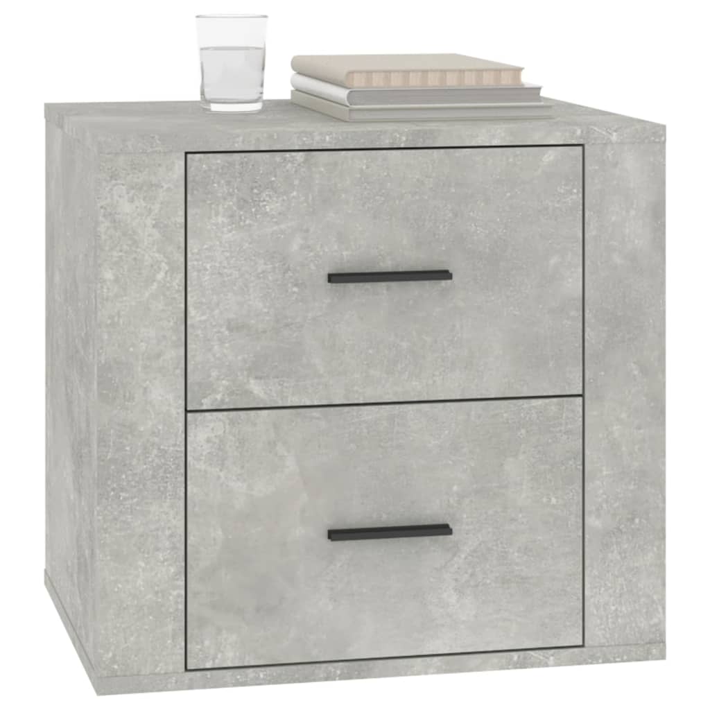 vidaXL Noptieră, gri beton, 50x39x47 cm vidaXL Noptieră, gri beton, 50x39x47 cm