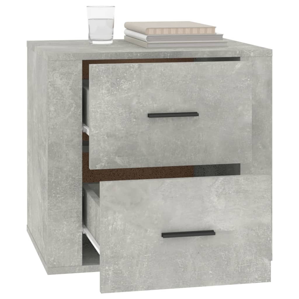 vidaXL Noptieră, gri beton, 50x39x47 cm vidaXL Noptieră, gri beton, 50x39x47 cm