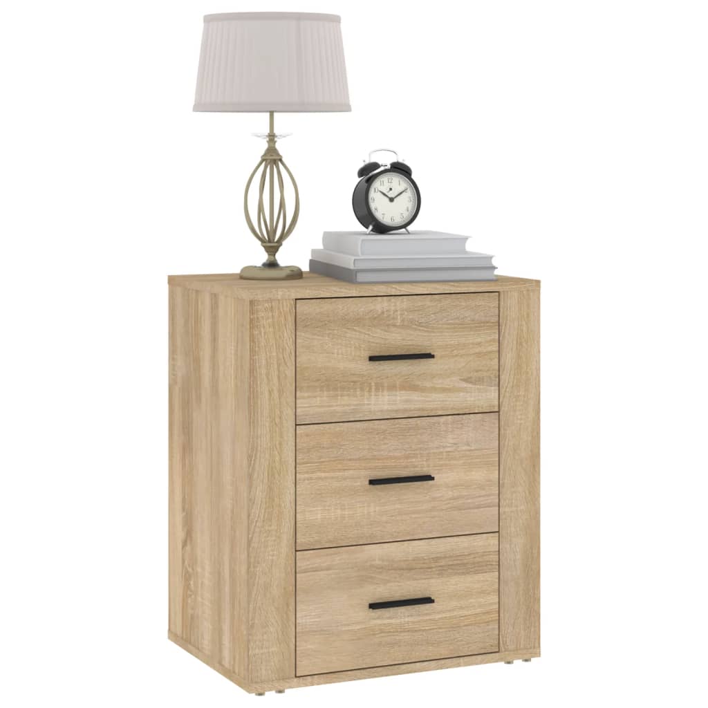 vidaXL Noptieră, stejar sonoma, 50x36x60 cm, lemn prelucrat vidaXL Noptieră, stejar sonoma, 50x36x60 cm, lemn prelucrat