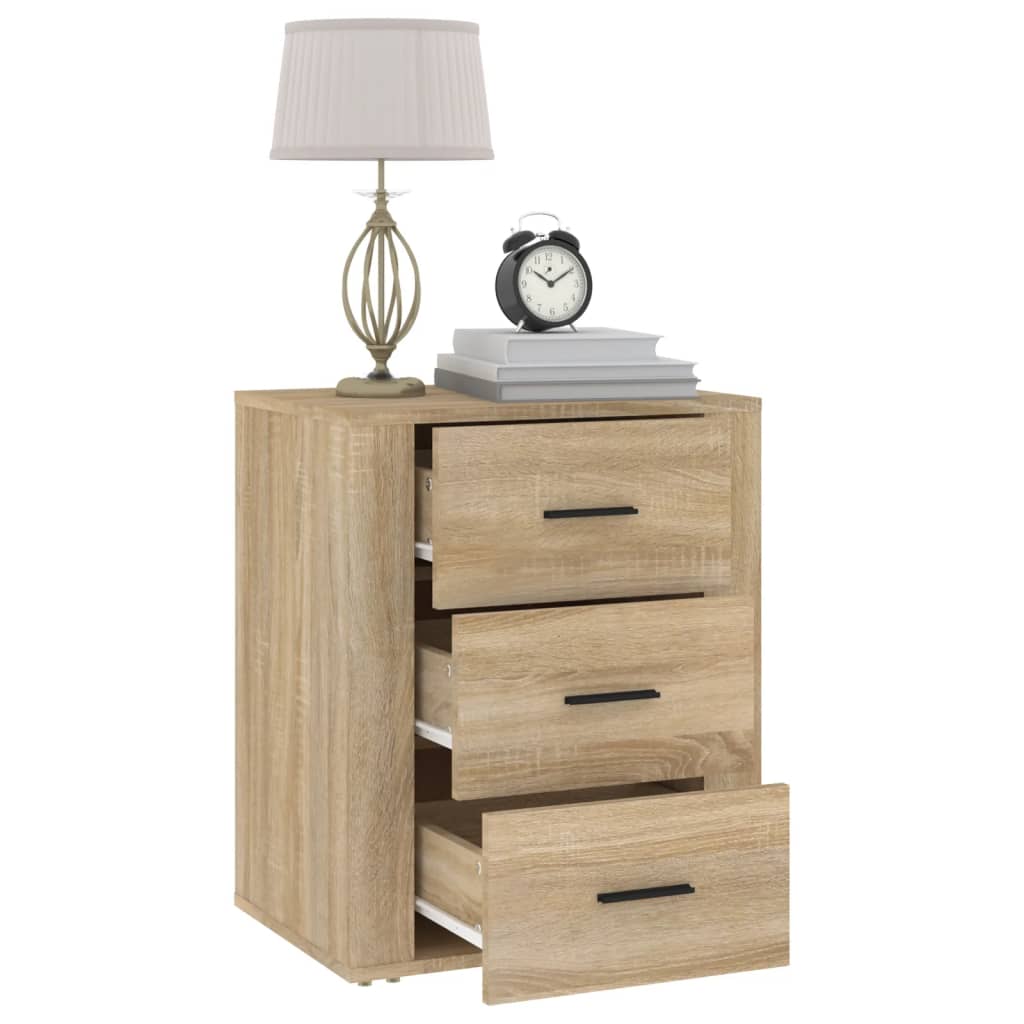 vidaXL Noptieră, stejar sonoma, 50x36x60 cm, lemn prelucrat vidaXL Noptieră, stejar sonoma, 50x36x60 cm, lemn prelucrat