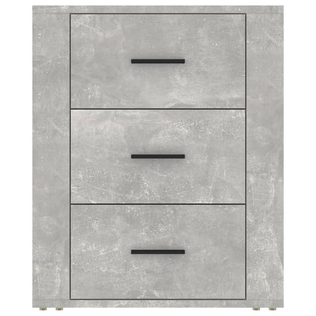 vidaXL Noptieră, gri beton, 50x36x60 cm, lemn prelucrat