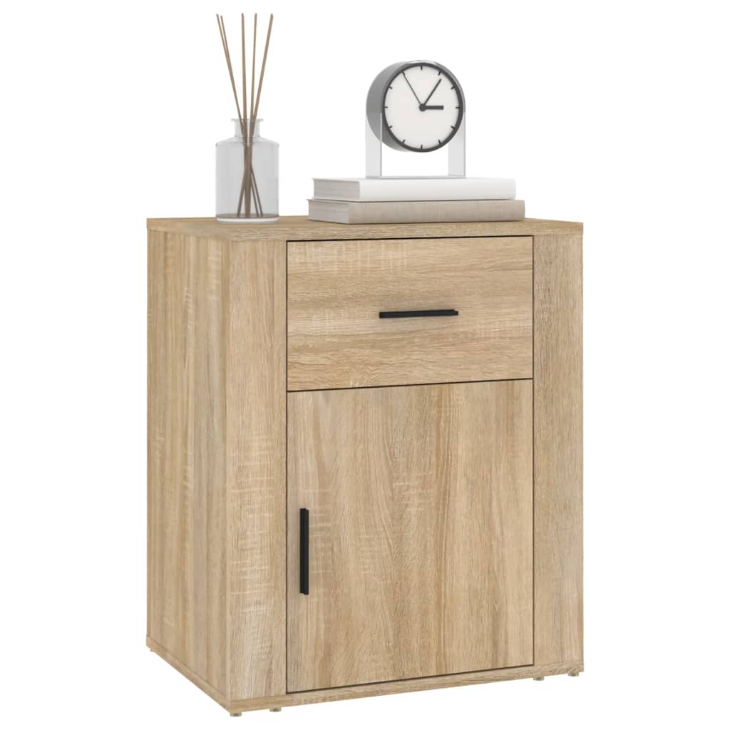 vidaXL Noptieră, stejar sonoma, 50x36x60 cm, lemn prelucrat vidaXL Noptieră, stejar sonoma, 50x36x60 cm, lemn prelucrat
