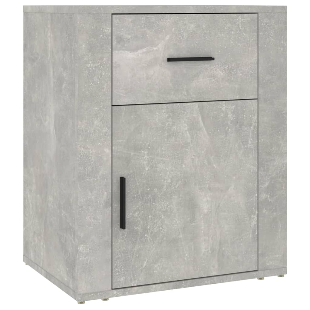 vidaXL Noptieră, gri beton, 50x36x60 cm, lemn prelucrat