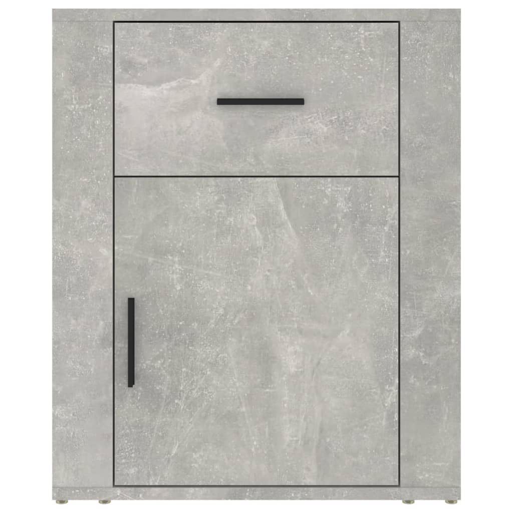 vidaXL Noptieră, gri beton, 50x36x60 cm, lemn prelucrat