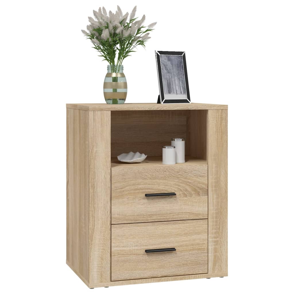 vidaXL Noptieră, stejar sonoma, 50x36x60 cm, lemn prelucrat vidaXL Noptieră, stejar sonoma, 50x36x60 cm, lemn prelucrat