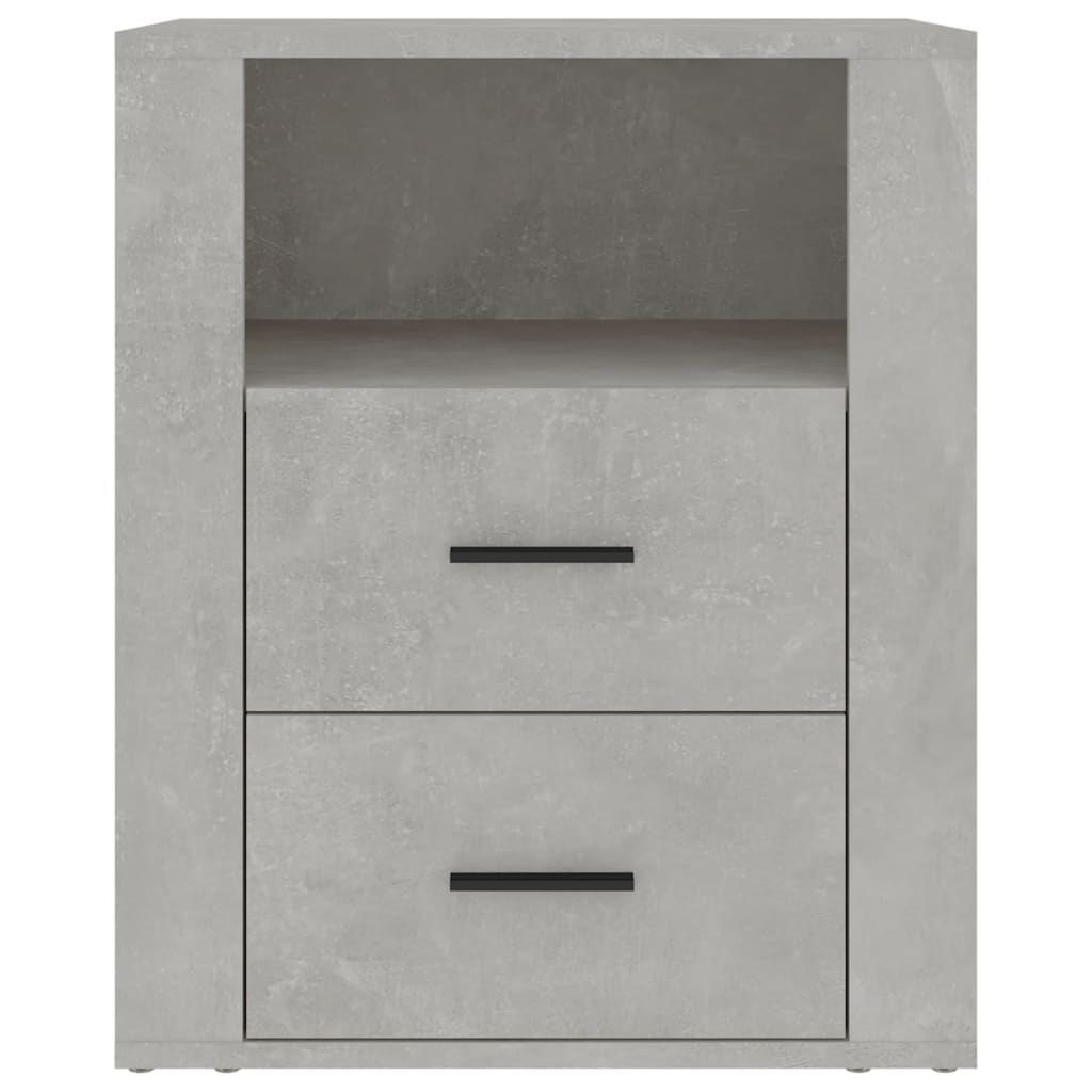 vidaXL Noptieră, gri beton, 50x36x60 cm, lemn prelucrat