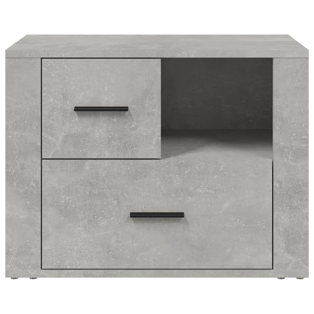 vidaXL Noptieră, gri beton, 60x36x45 cm, lemn prelucrat