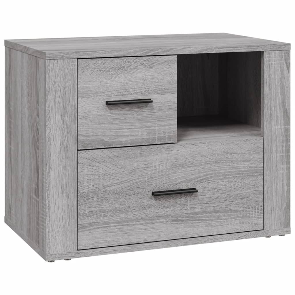 vidaXL Noptieră, gri sonoma, 60x36x45 cm, lemn prelucrat