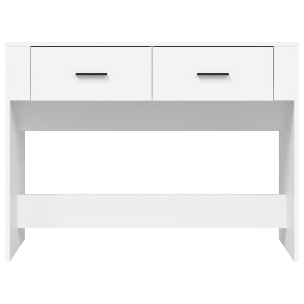 vidaXL Măsuță consolă, alb, 100x39x75 cm, lemn compozit vidaXL Măsuță consolă, alb, 100x39x75 cm, lemn compozit